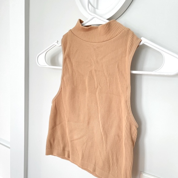 Tops - Tank Mock Neck Crop - Size XS-S